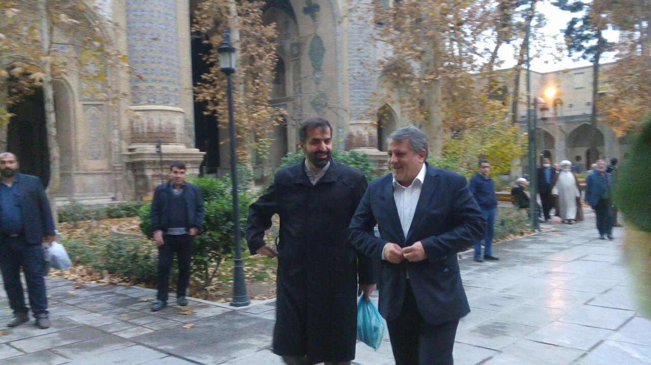 مراسم ترحیم آیت الله حائری شیرازی در مدرسه عالی شهید مطهری برگزار شد + تصاویر