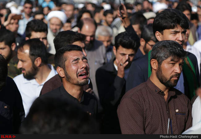 تشییع پیکر دو شهید مدافع حرم در قم