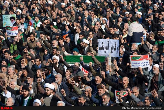 راهپیمایی مردم در محکومیت اغتشاشات اخیر - مشهد