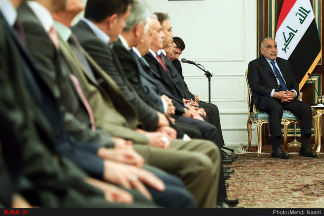 دیدار نخست وزیر عراق با اسحاق جهانگیری در سعدآباد