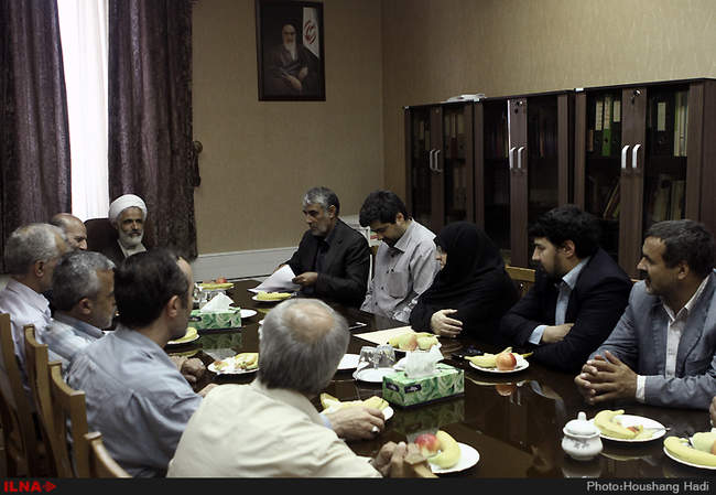 دیدار دبیر کل وهیت اجرایی خانه کارگر با حجت الاسلام مجید انصاری معاو