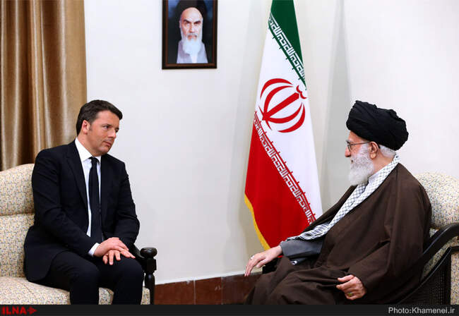 دیدار نخست وزیر ایتالیا با مقام معظم رهبری 
