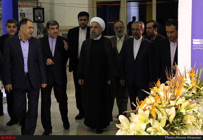 بازدید رییس جمهوری از نمایشگاه مطبوعات 