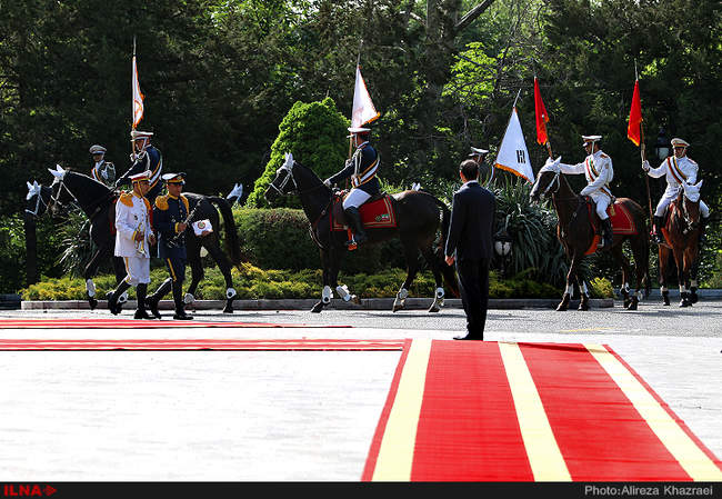 مراسم استقبال رسمی از رئیس جمهور کره جنوبی