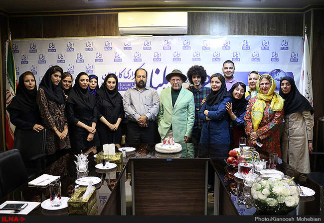 جشن تولد هفتاد و شش سالگی جواد مجابی در خبرگزاری ایلنا 