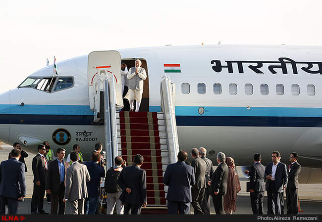 ورود نخست وزیر هند به تهران 
