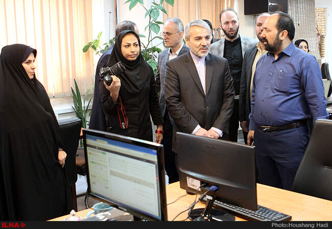 حضور محمدباقر نوبخت سخنگوی دولت در خبرگزاری کارایران( ایلنا) 