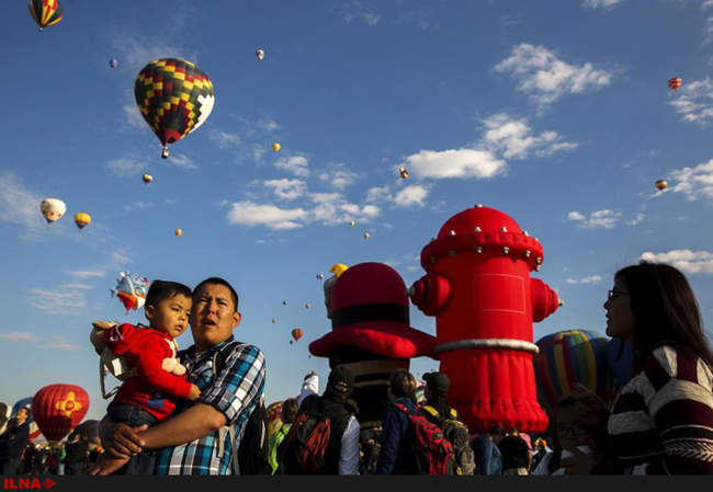 جشنواره بالن‌ها در نیومکزیکو 