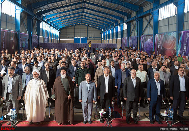 افتتاح کارخانه فولاد کویر دامغان باحضور معاون اول رئیس جمهور 