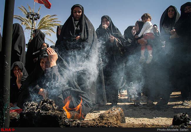 مراسم خیمه سوزان در طاقانک چهارمحال و بختیاری