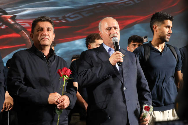 ورود کاروان تیم ملی فوتبال ایران به کشور