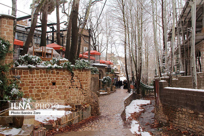 طبیعت برفی روستای قلات