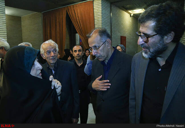 مراسم ختم همسر محسن آرمین