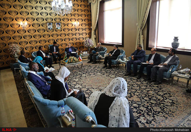 دیدار وزیر خارجه تانزانیا با وزیر اقتصاد ایران