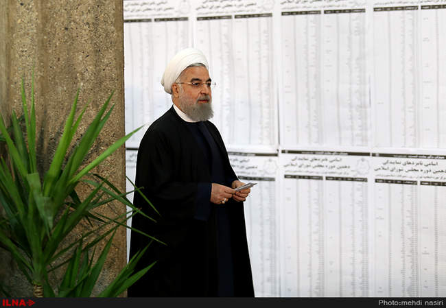 حضور رییس جمهور پای صندوق رای 