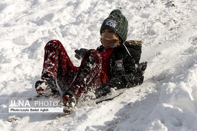 برف نوبرانه تهران در زمستان کرونایی
