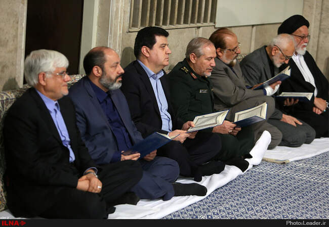 مراسم بزرگداشت جان‌باختگان فاجعه‌ی منا با حضور رهبر انقلاب