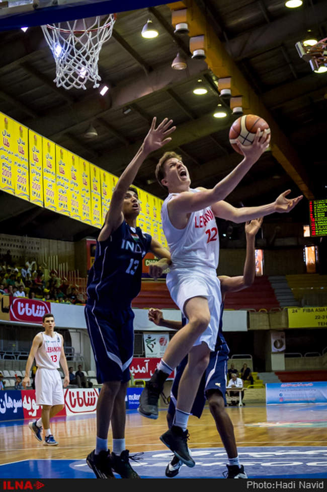 بیست و چهارمین دوره مسابقات بسکتبال قهرمانی جوانان آسیا: لبنان - هندو