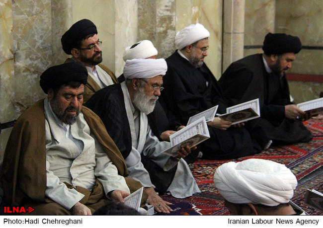 مراسم ترحیم والده رئیس جمهور در قم