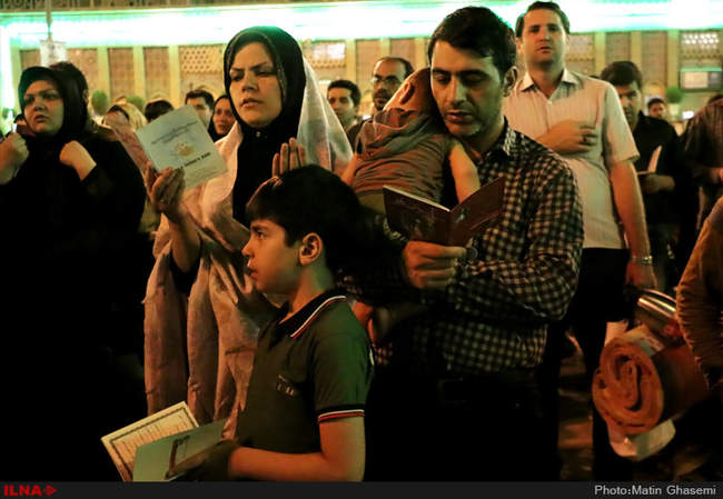 مراسم احیای شب نوزدهم ماه مبارک رمضان در حرم عبدالعظیم حسنی