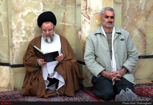 مراسم بزرگداشت مرحوم غضنفر رکن آبادی در مسجداعظم قم