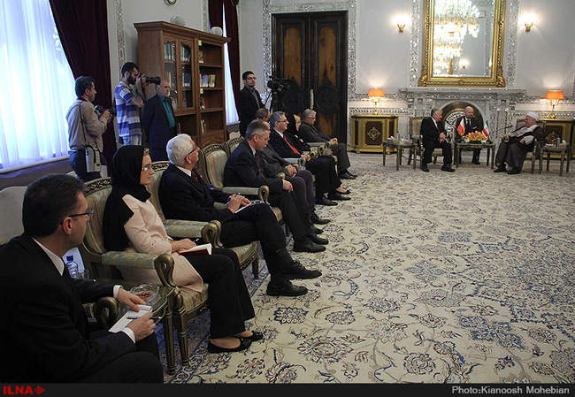 دیدار آیت الله هاشمی رفسنجانی با رئیس مجلس لهستان