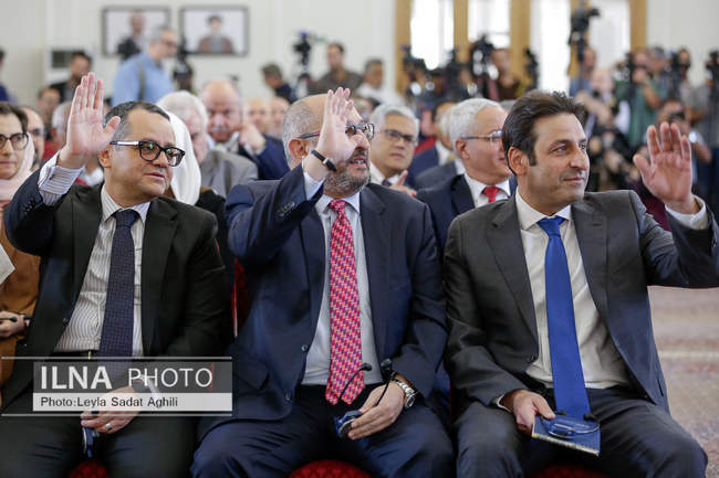 نشست وزیر امور خارجه با سفرا و نمایندگان خارجی مقیم تهران