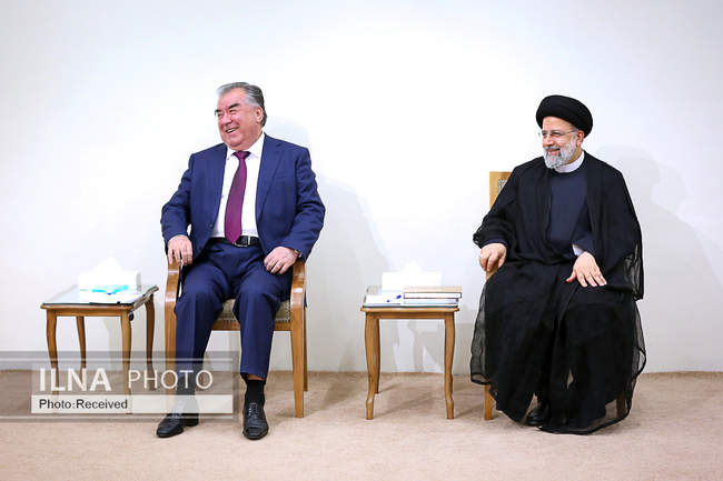 دیدار رئیس جمهور تاجیکستان و هیئت‌ همراه‌ با مقام معظم رهبری