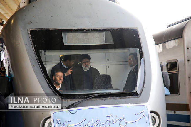 افتتاح راه‌آهن سنندج .تهران .همدان با حضور رییس‌جمهور 