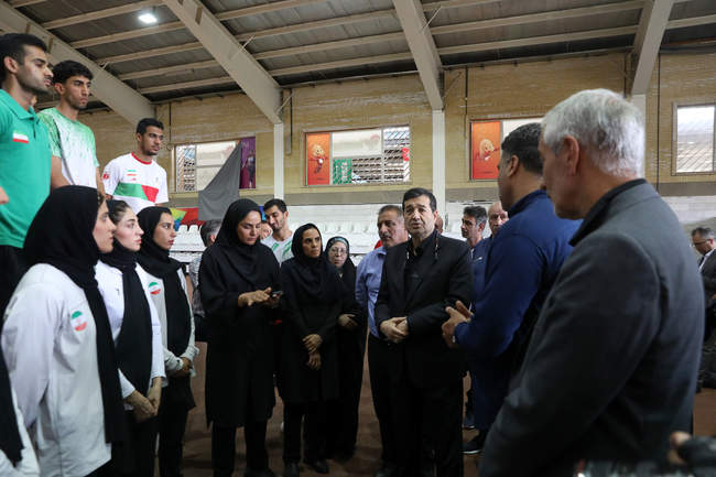 حضور وزیر ورزش و جوانان در اردوی تیم ملی دوومیدانی