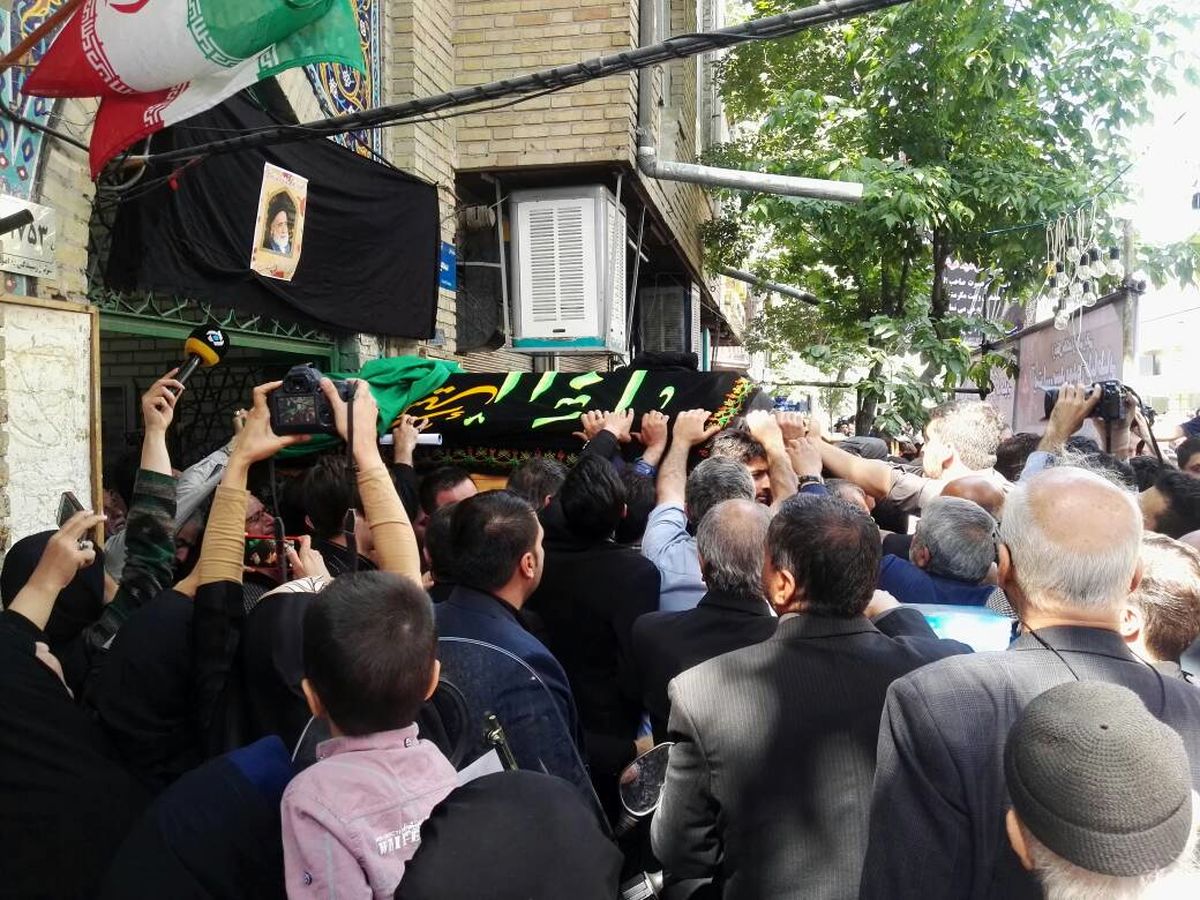 مراسم تشییع پیکر حجت‌الاسلام طباطبایی برگزار شد + تصاویر و فیلم