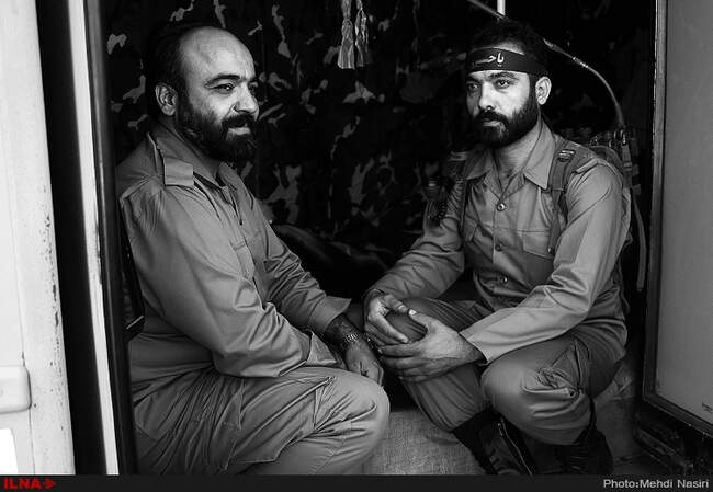 کاروان نمادین اعزام نیرو به جبهه های جنگ حق علیه باطل توسط شرکت واحد
