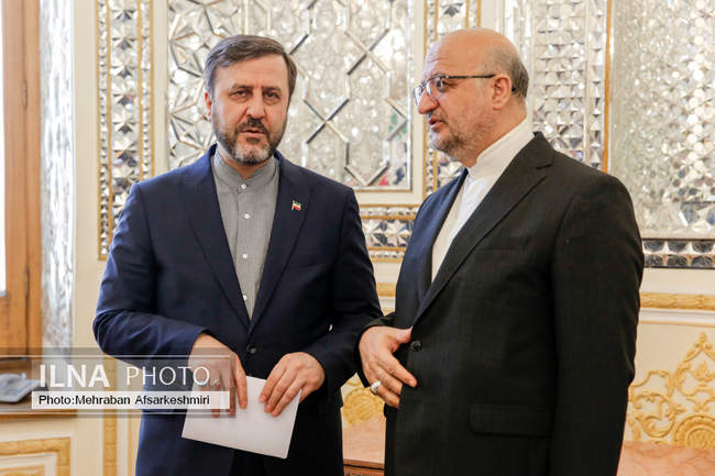نشست وزیر امورخارجه با سفرا و روسای نمایندگی‌های خارجی و بین‌الملل�