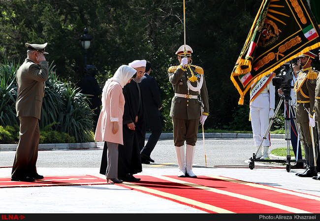 مراسم استقبال رسمی از رئیس جمهور کره جنوبی