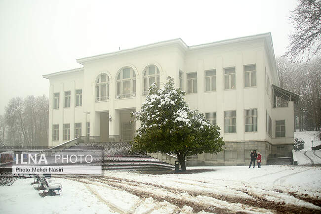 برف زمستانی در سعدآباد