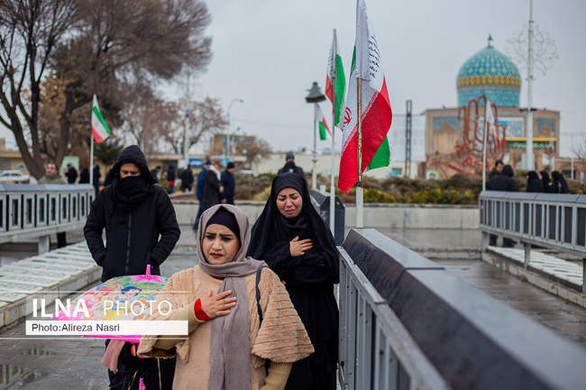 تشییع پیکر شهید مقاومت ملی در قزوین به روایت تصویر