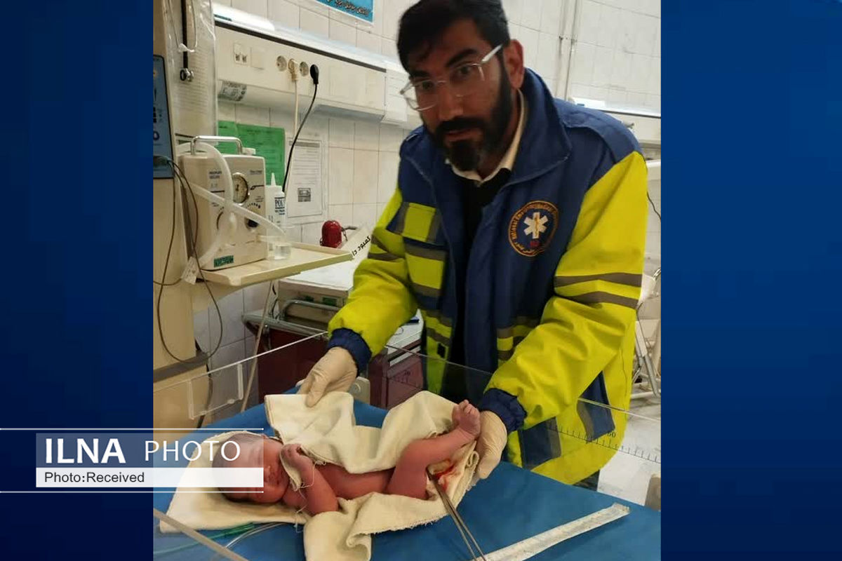 نوزاد قزوینی در آمبولانس چشم به دنیا گشود