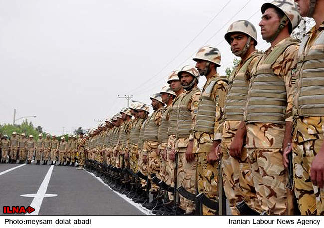 مراسم رژه ارتش آران و بیدگل