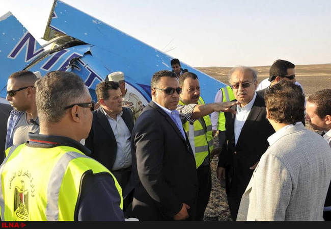 سقوط هواپیمای روسیه در مصر