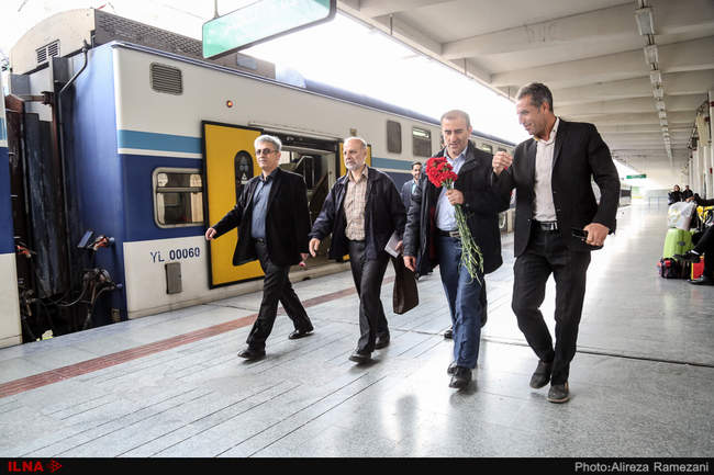 دیدار نوروزی علیرضا محجوب (دبیرکل خانه کارگر) و افشین حبیب زاده از پر