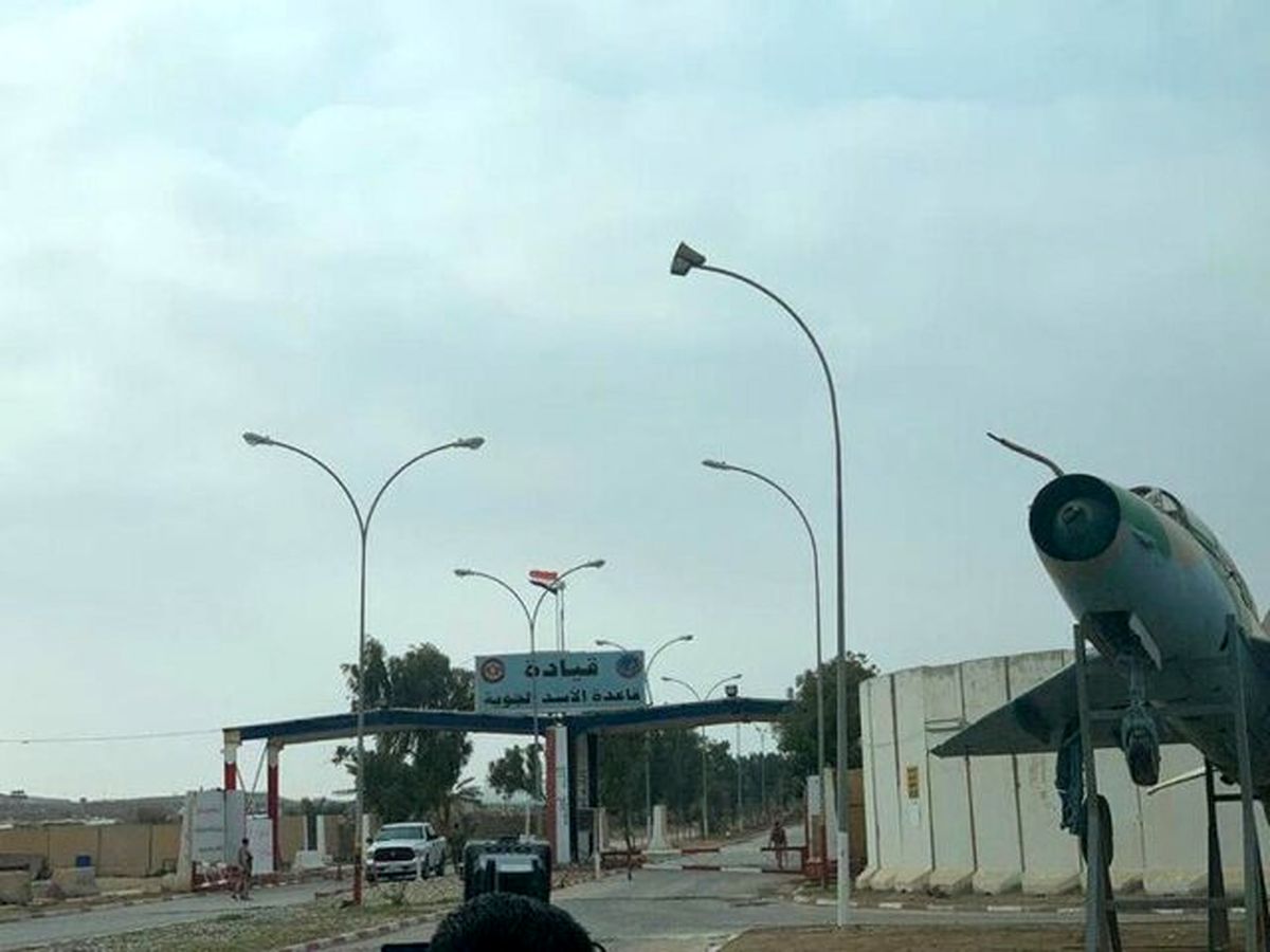 ورود تجهیزات نظامی آمریکایی به پایگاه هوایی «عین الاسد» در عراق
