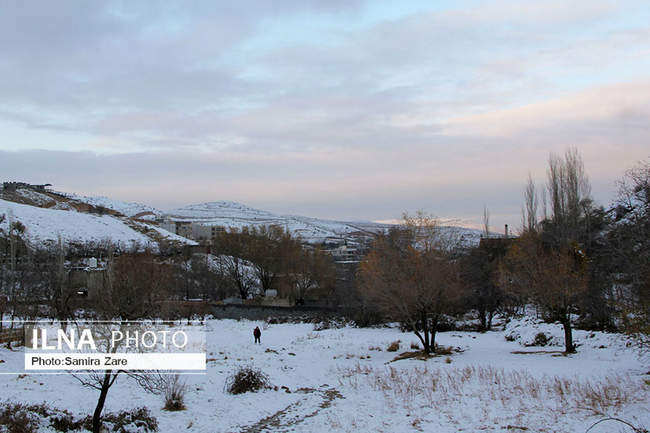 طبیعت برفی روستای قلات