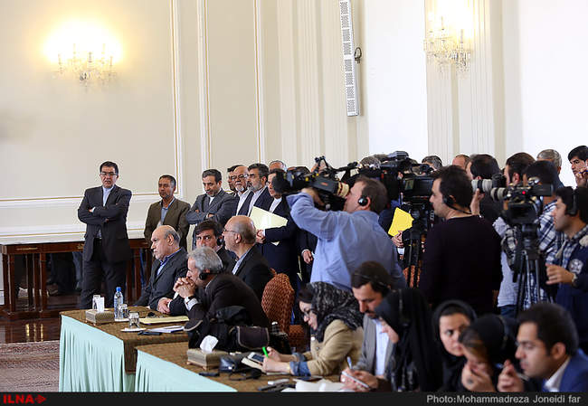 دیدار محمد جواد ظریف با فدریکا موگرینی مسئول سیاست خارجی اتحادیه ارو