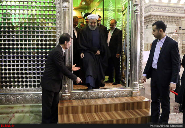 تجدید میثاق رئیس جمهور و اعضای هیئت دولت با آرمان های امام راحل