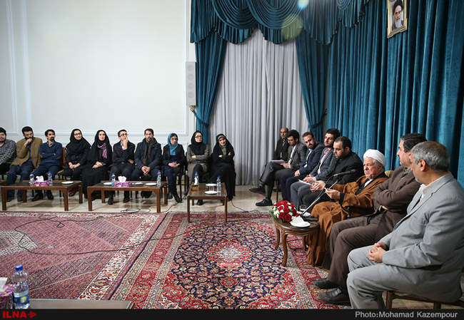 دیدار جمعی از فعالان رسانه‌ای با آیت الله هاشمی رفسنجانی