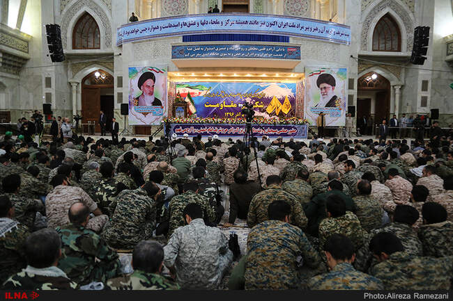 اجتماع بزرگ بسیجیان تهران در حرم امام خمینی (ره)