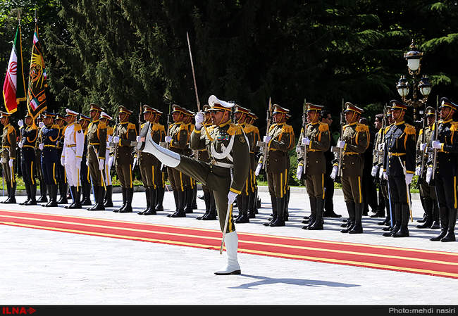 مراسم استقبال رسمی از رئیس جمهور آفریقای جنوبی