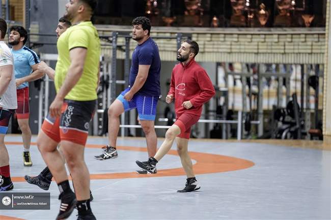 تمرین تیم ملی کشتی فرنگی بزرگسالان (گزارش تصویری)