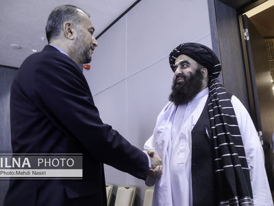 دیدار امیرخان متقی با امیرعبداللهیان در سمرقند 