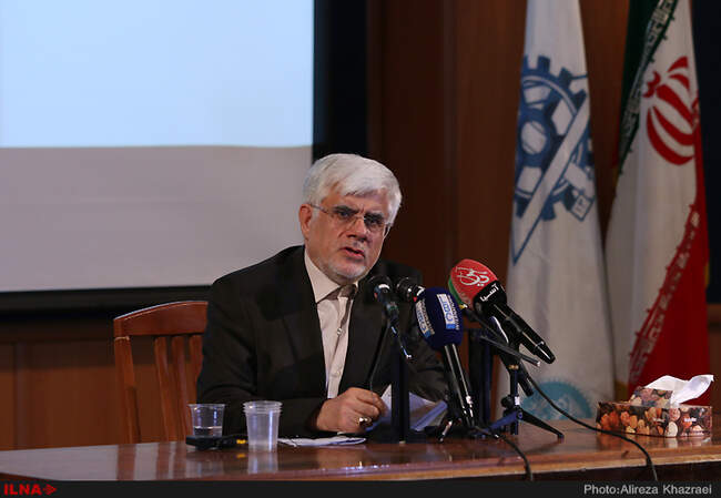حضور دکتر عارف و مهندس جلودار زاده در دانشگاه تهران